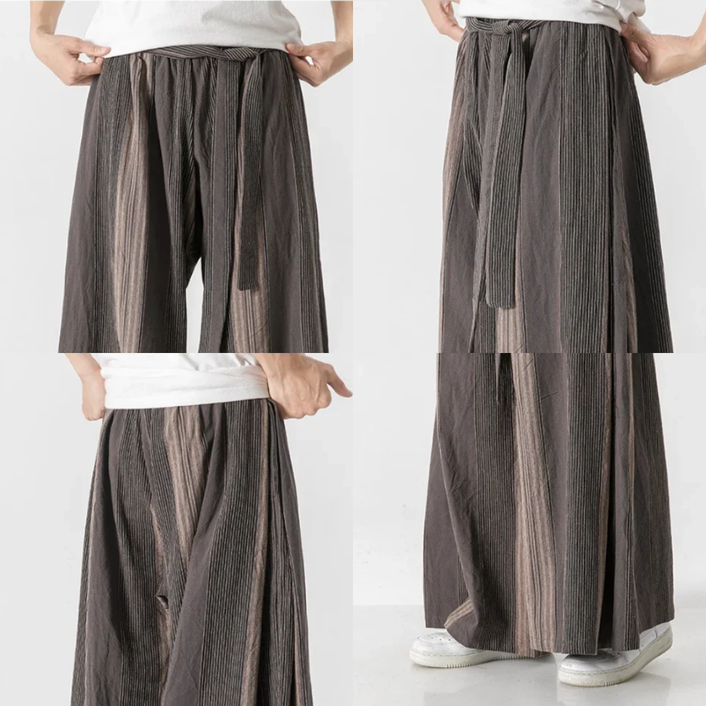 Tanso Striped Wide-Leg