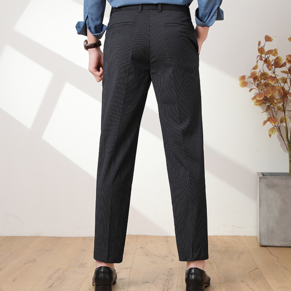 PinStretch Tapered Trousers