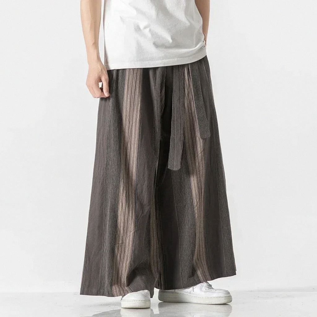 Tanso Striped Wide-Leg