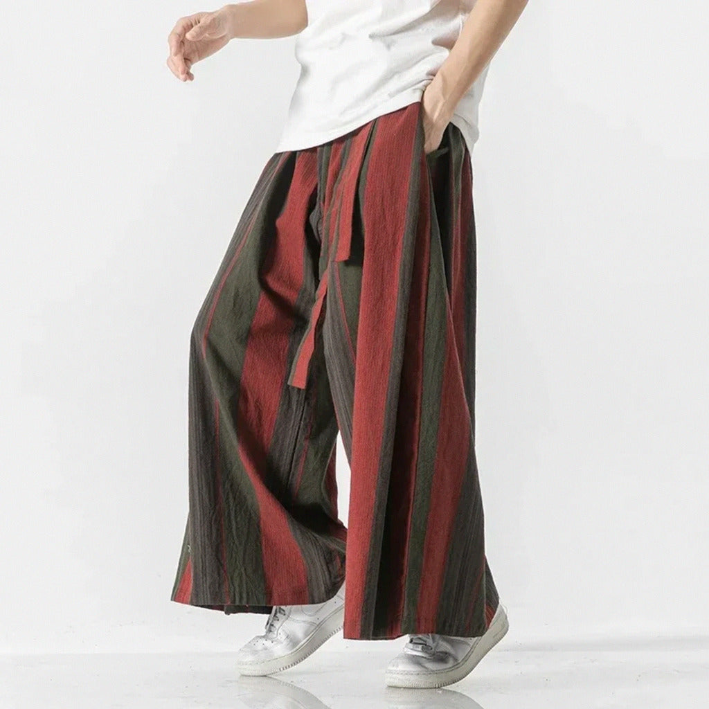 Tanso Striped Wide-Leg