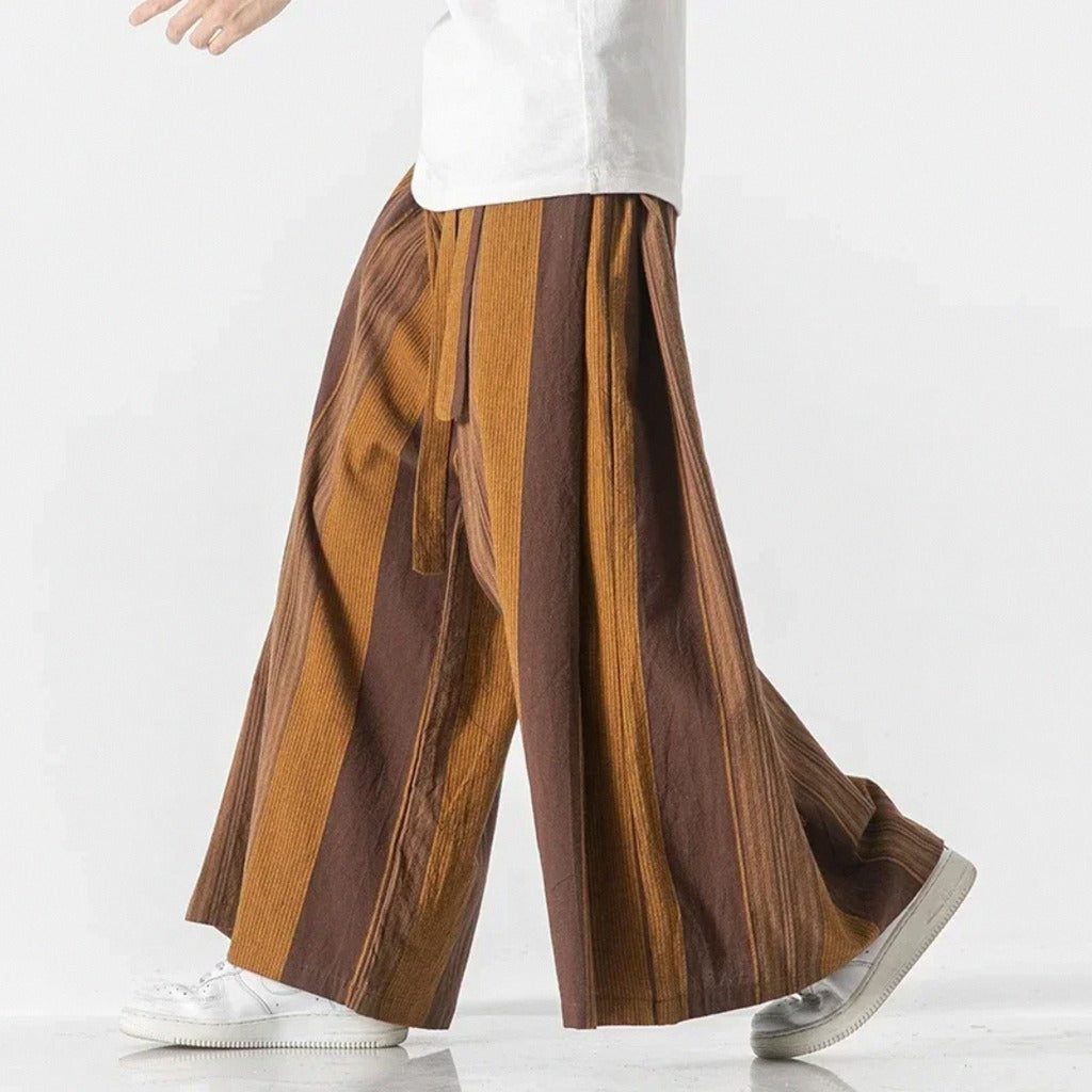 Tanso Striped Wide-Leg