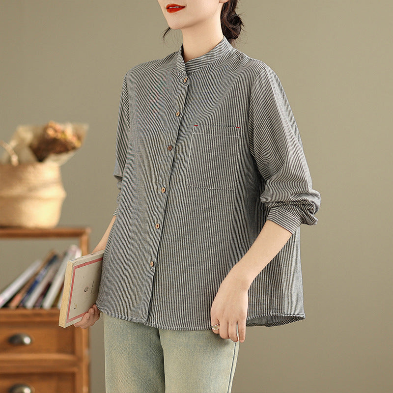 Haven Pinstripe Blouse