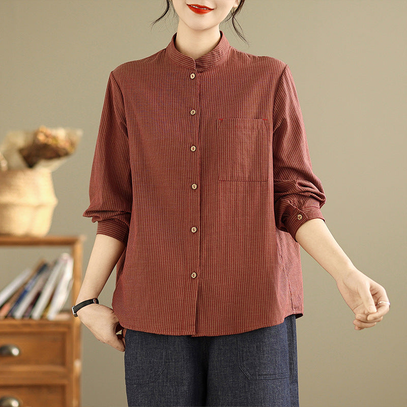 Haven Pinstripe Blouse