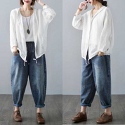 Nara Hooded Linen Layer