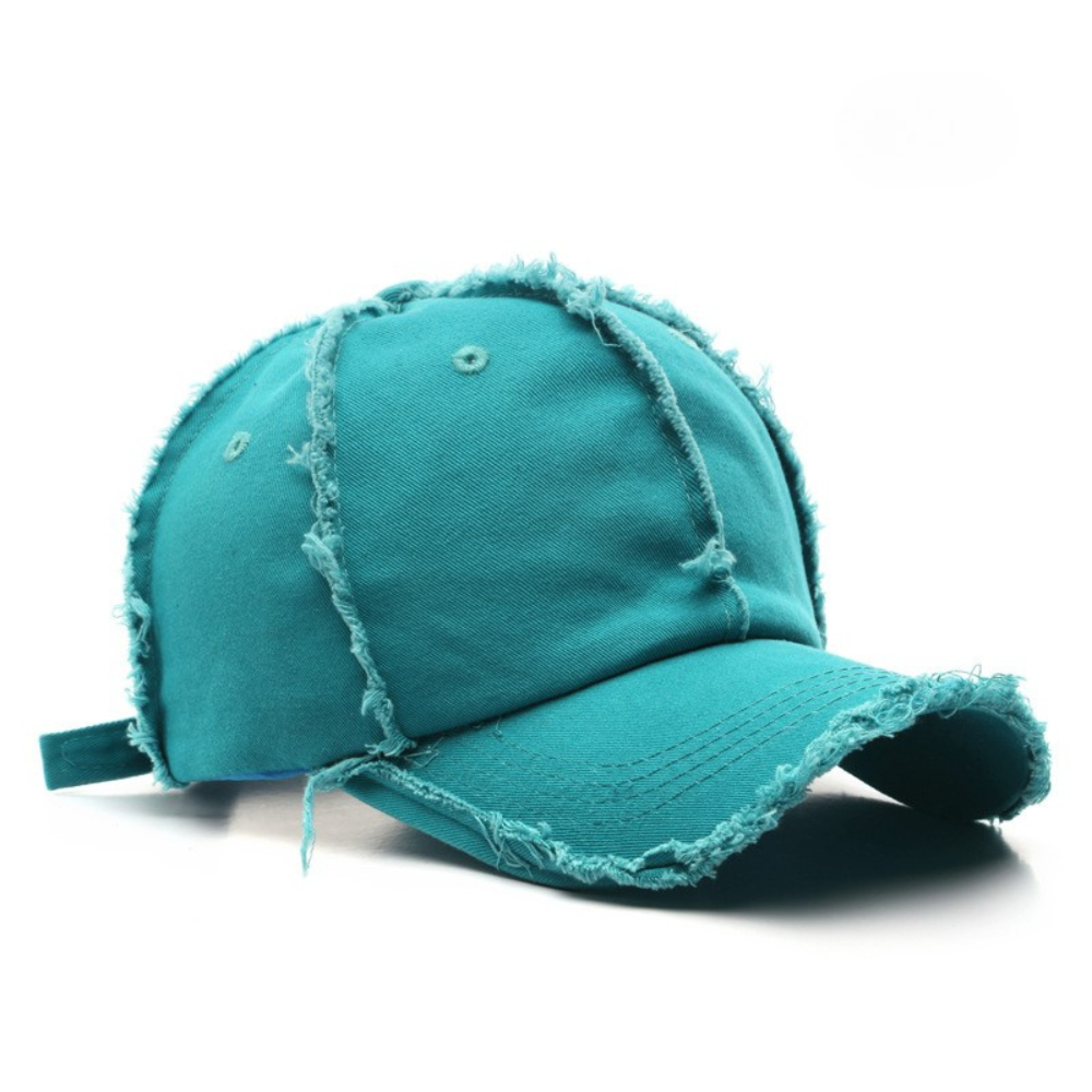 Raw Edge Washed Cap