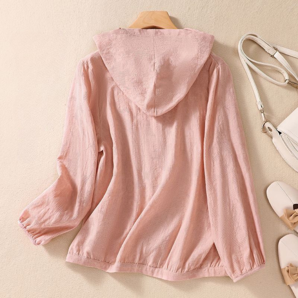 Amélie Linen Hooded Shirt
