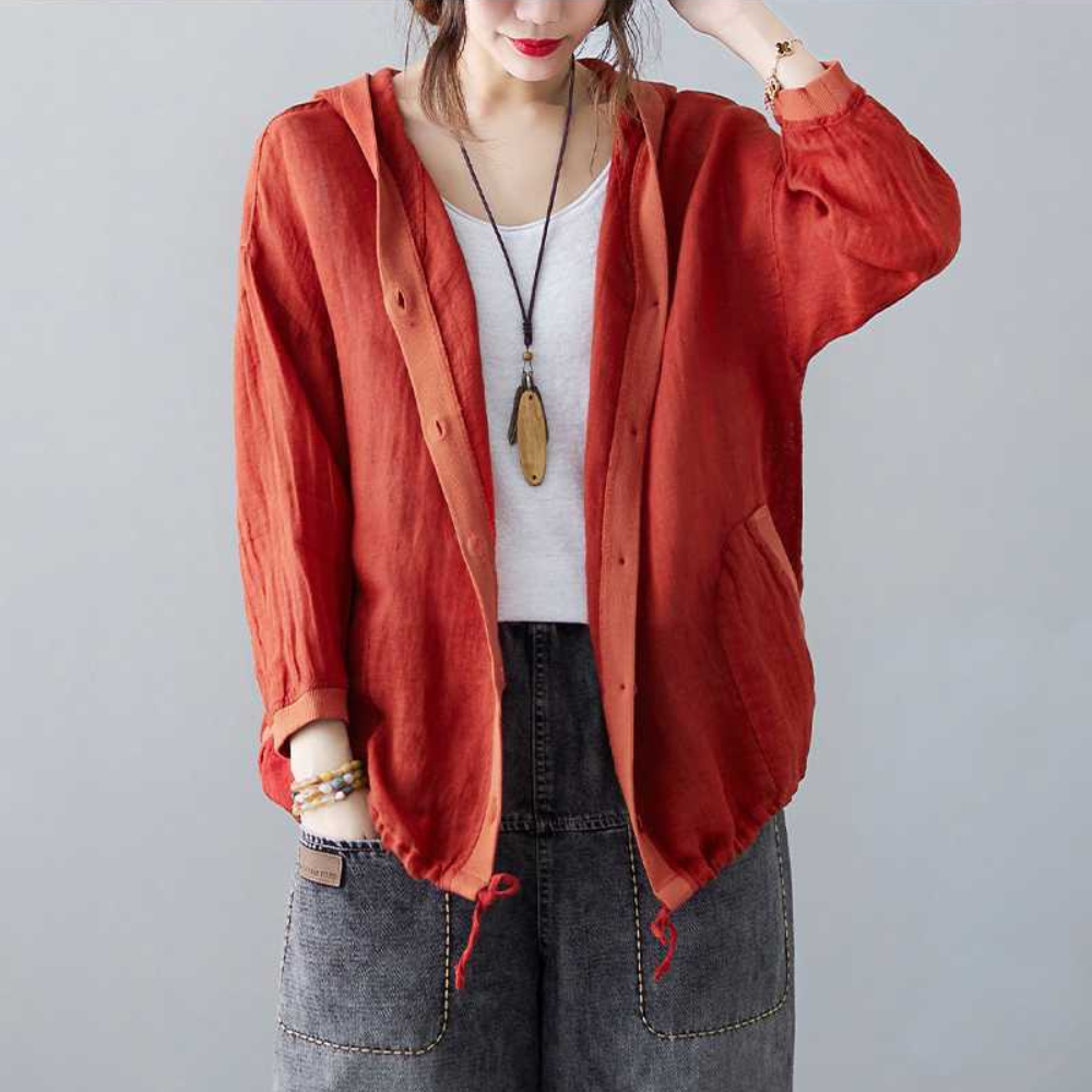 Nara Hooded Linen Layer