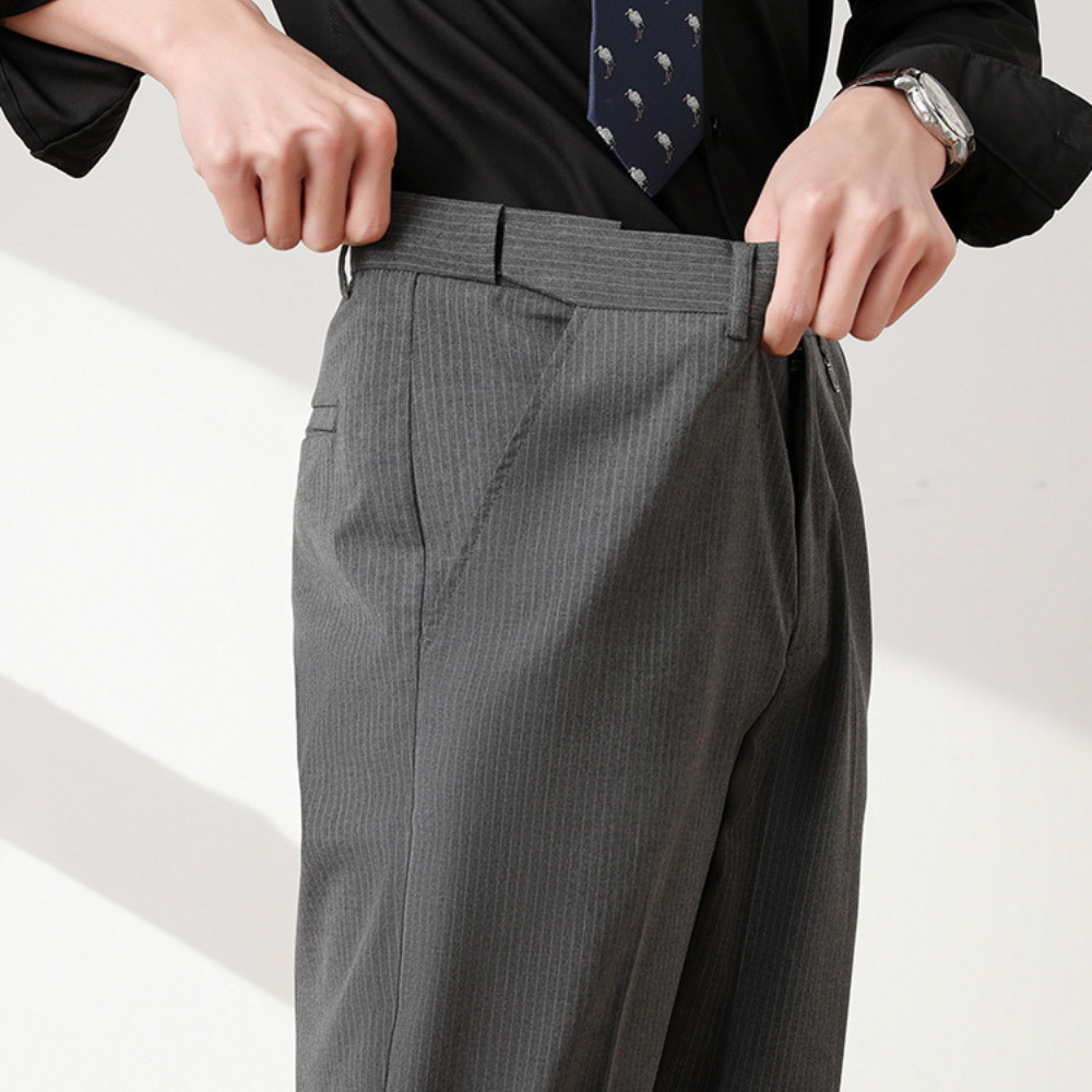 PinStretch Tapered Trousers