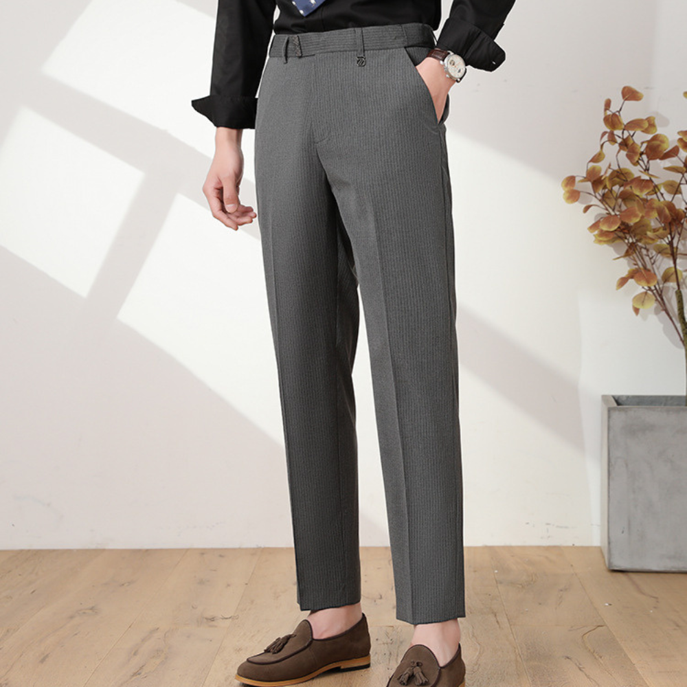 PinStretch Tapered Trousers