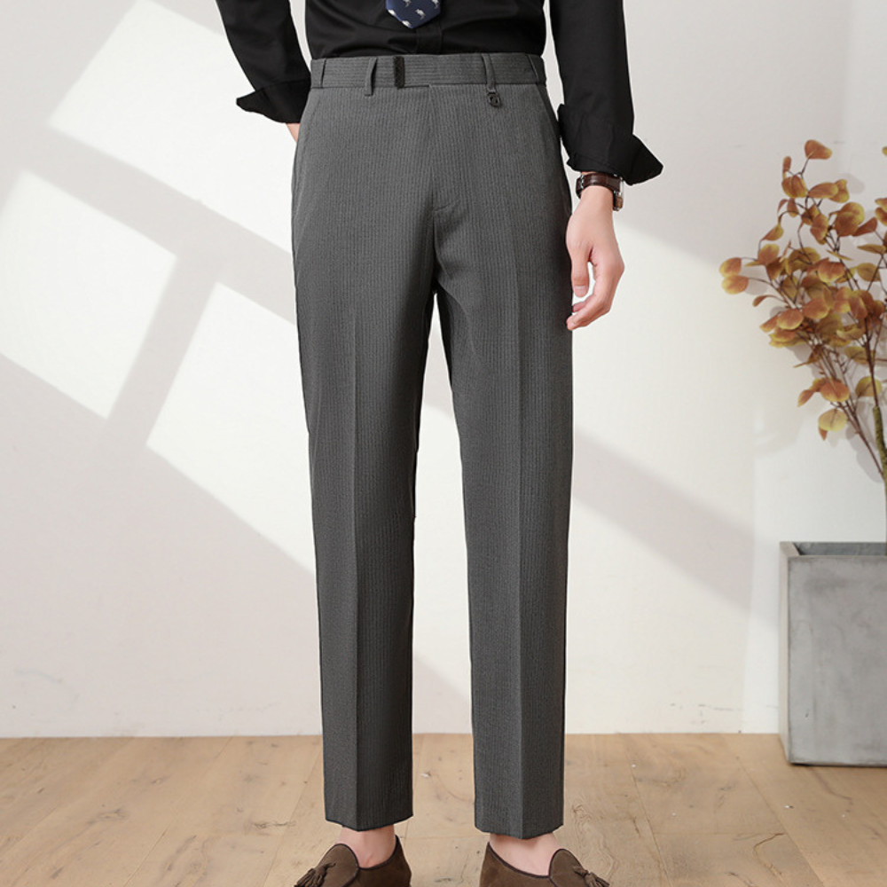 PinStretch Tapered Trousers