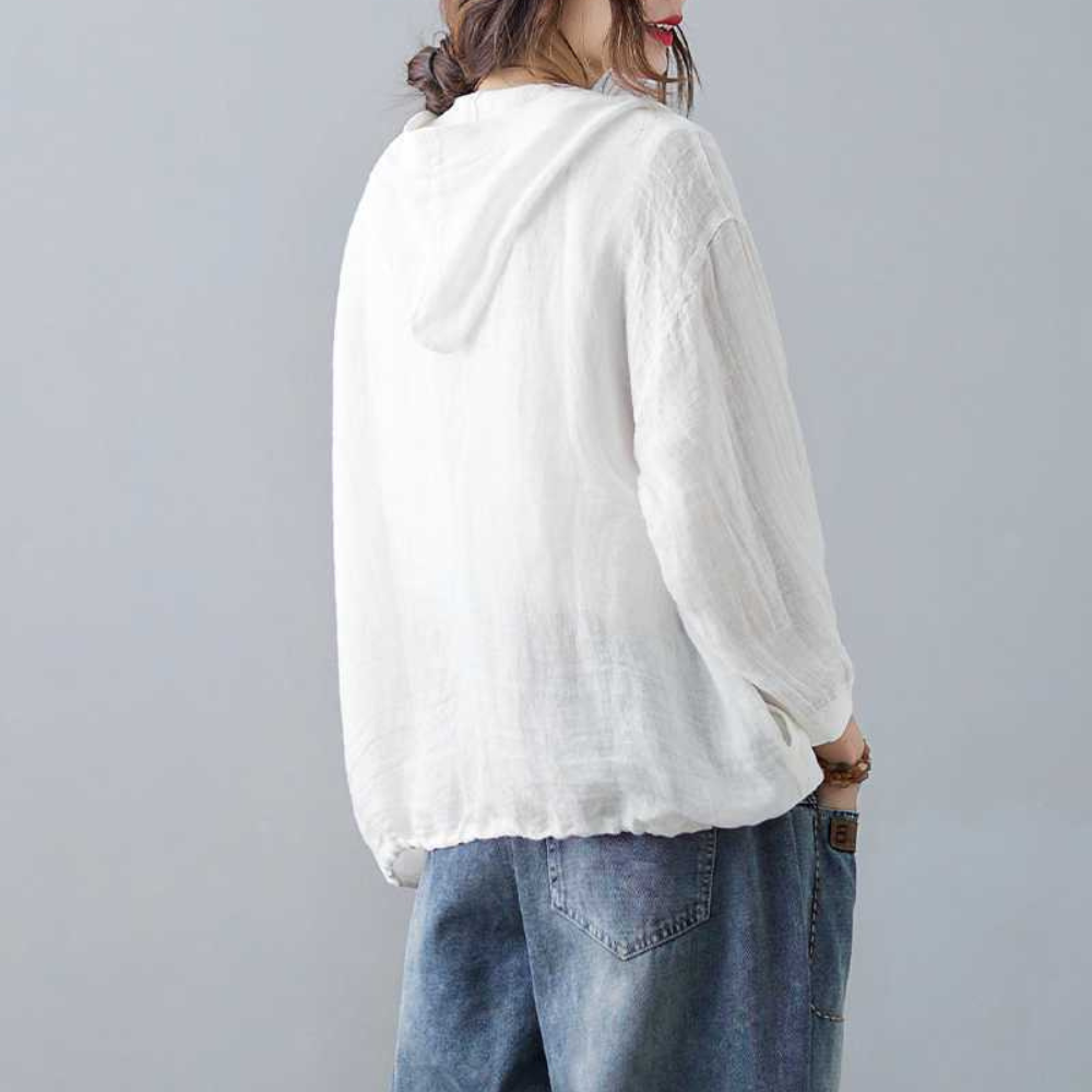 Nara Hooded Linen Layer
