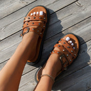 Studded Ebon Sandals
