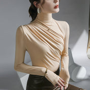 Velvet Drape Turtleneck