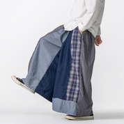 Yama Patch Wide-Leg Pants