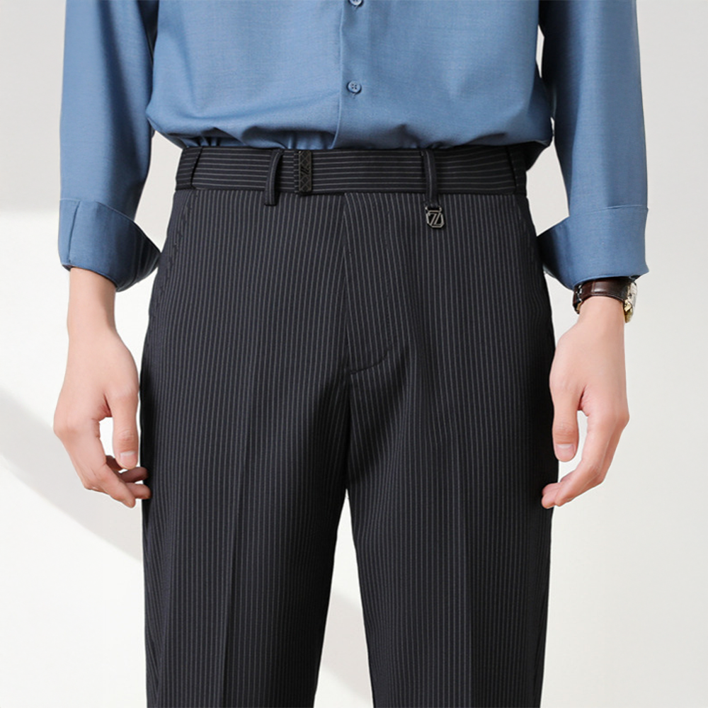 PinStretch Tapered Trousers