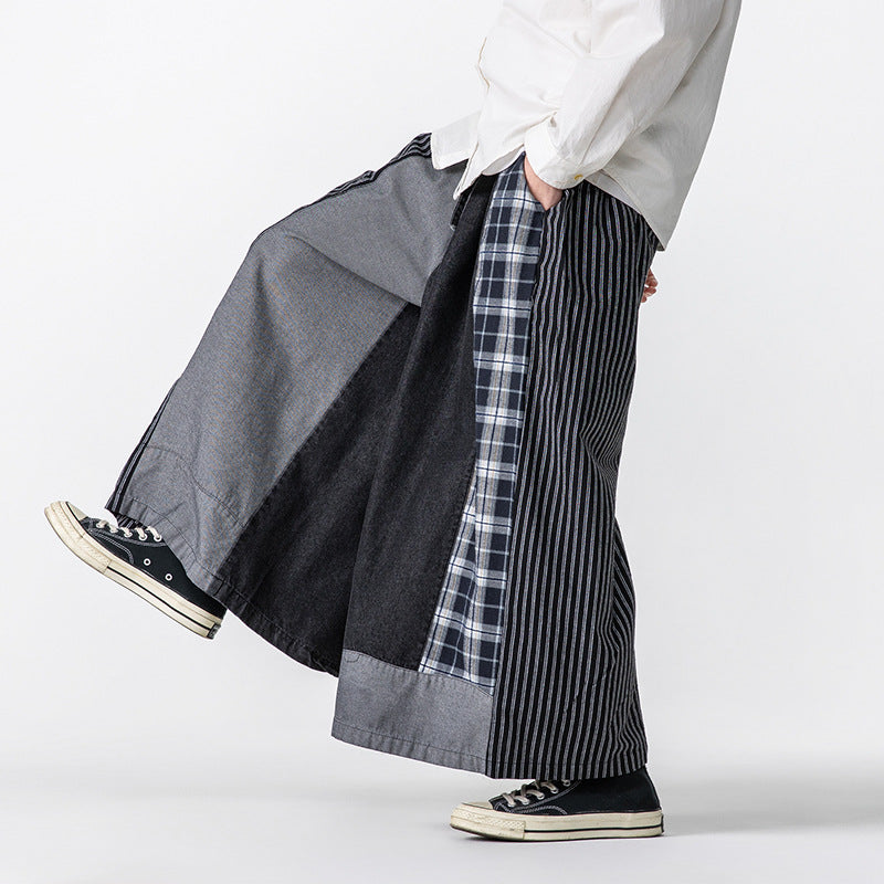 Yama Patch Wide-Leg Pants