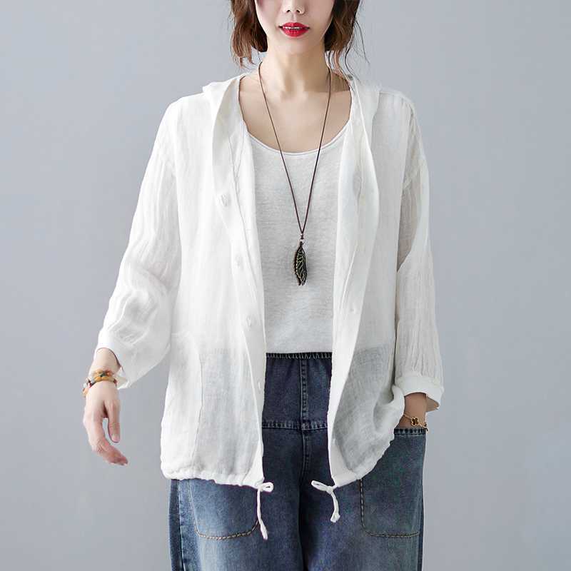 Nara Hooded Linen Layer