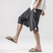 Palmline Linen Shorts