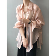 Isla Sheer Button Blouse