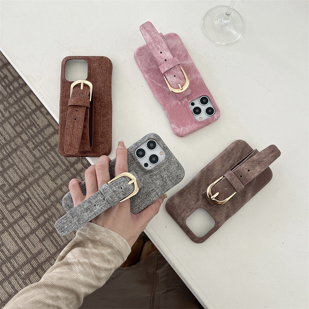 Suede Buckle Case