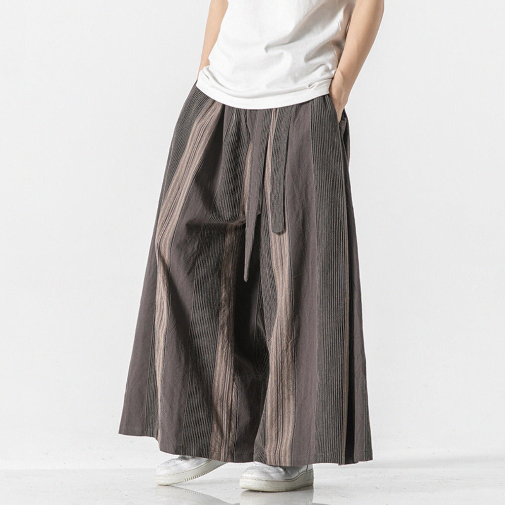 Tanso Striped Wide-Leg