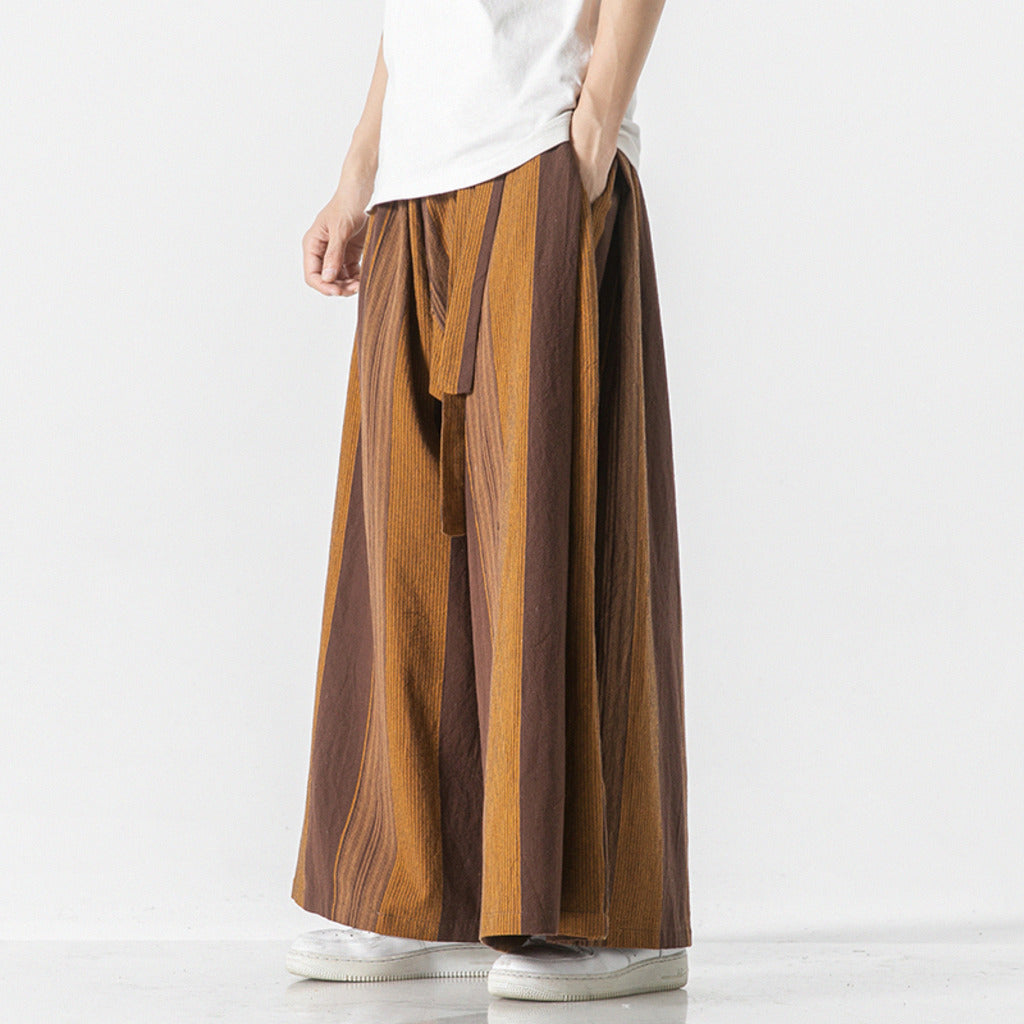 Tanso Striped Wide-Leg