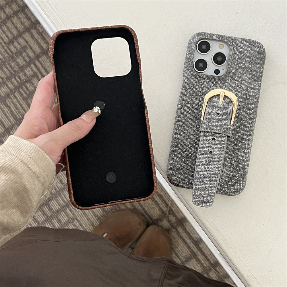 Suede Buckle Case