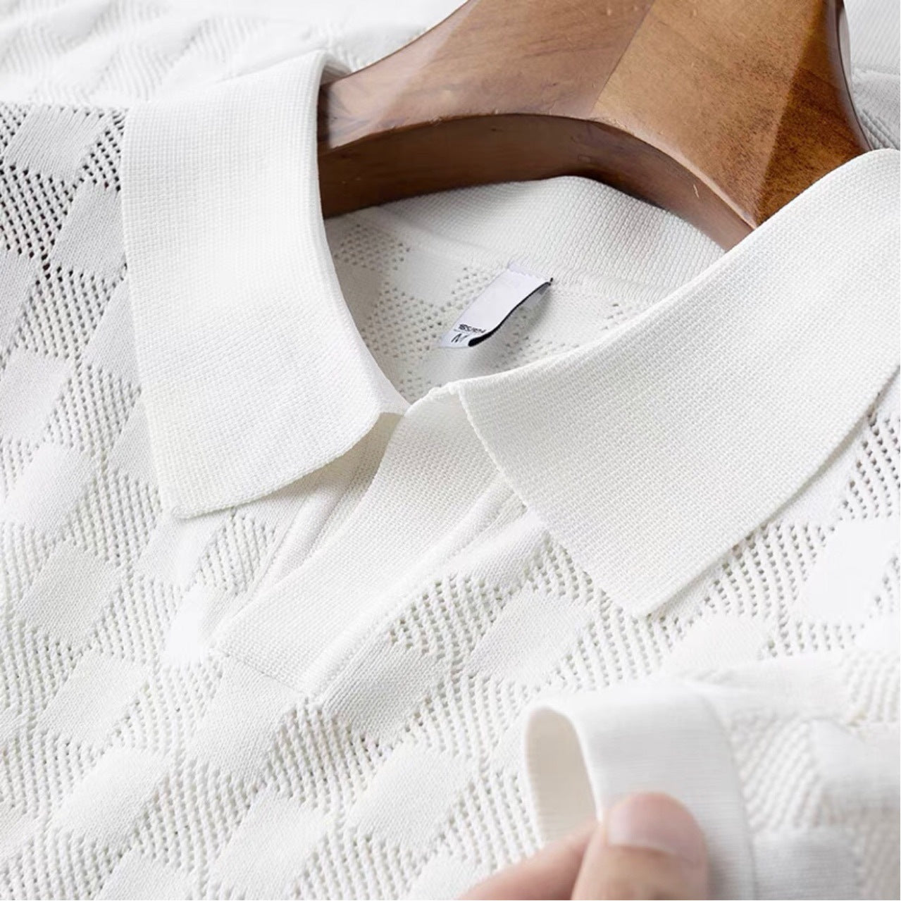 Textured Terracotta Polo