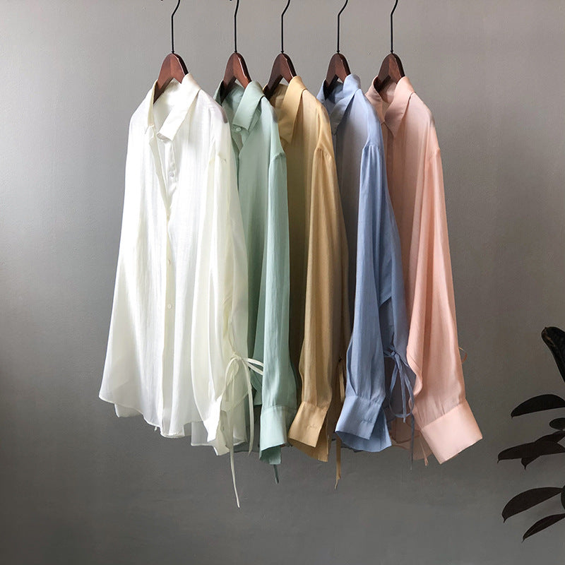 Isla Sheer Button Blouse