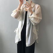 Isla Sheer Button Blouse