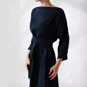 Marais Tie-Waist Linen Dress