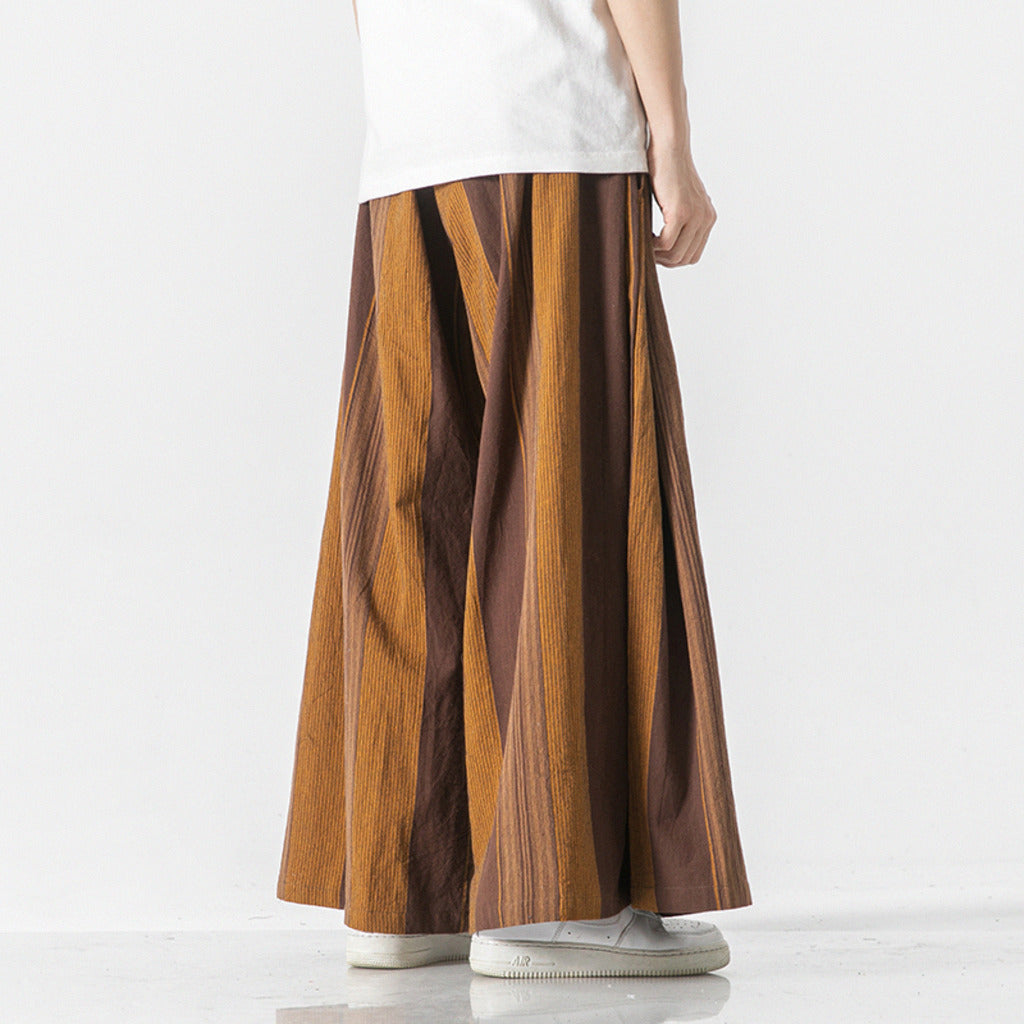 Tanso Striped Wide-Leg