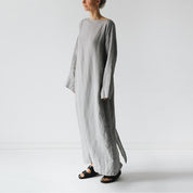 Marais Tie-Waist Linen Dress