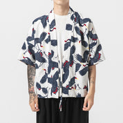 Koyo Crane Kimono