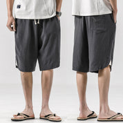 Palmline Linen Shorts