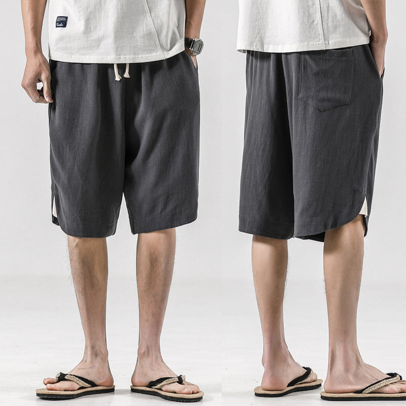 Palmline Linen Shorts