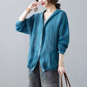 Nara Hooded Linen Layer