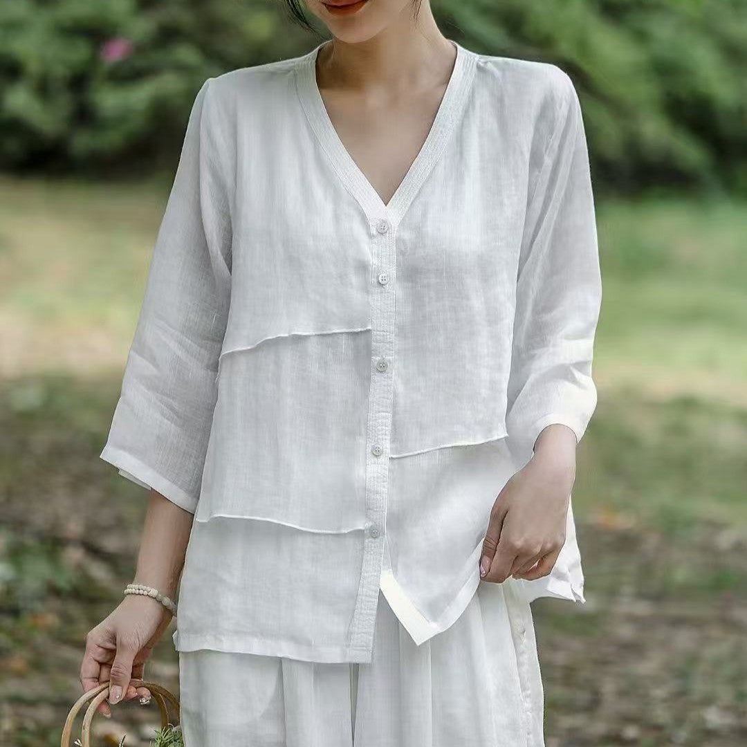 Maria Linen Top