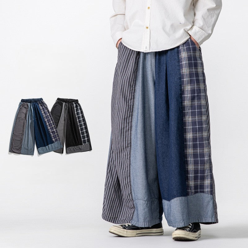 Yama Patch Wide-Leg Pants