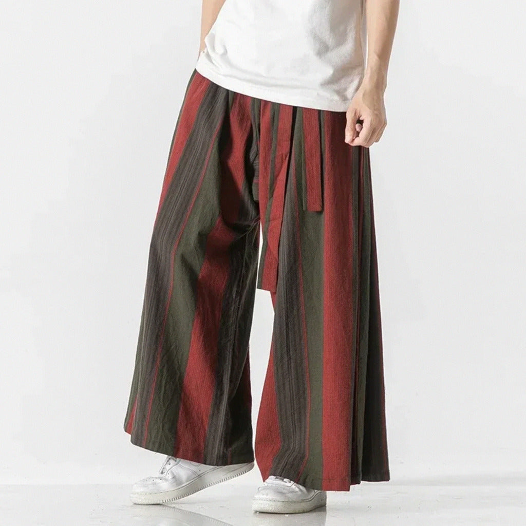 Tanso Striped Wide-Leg