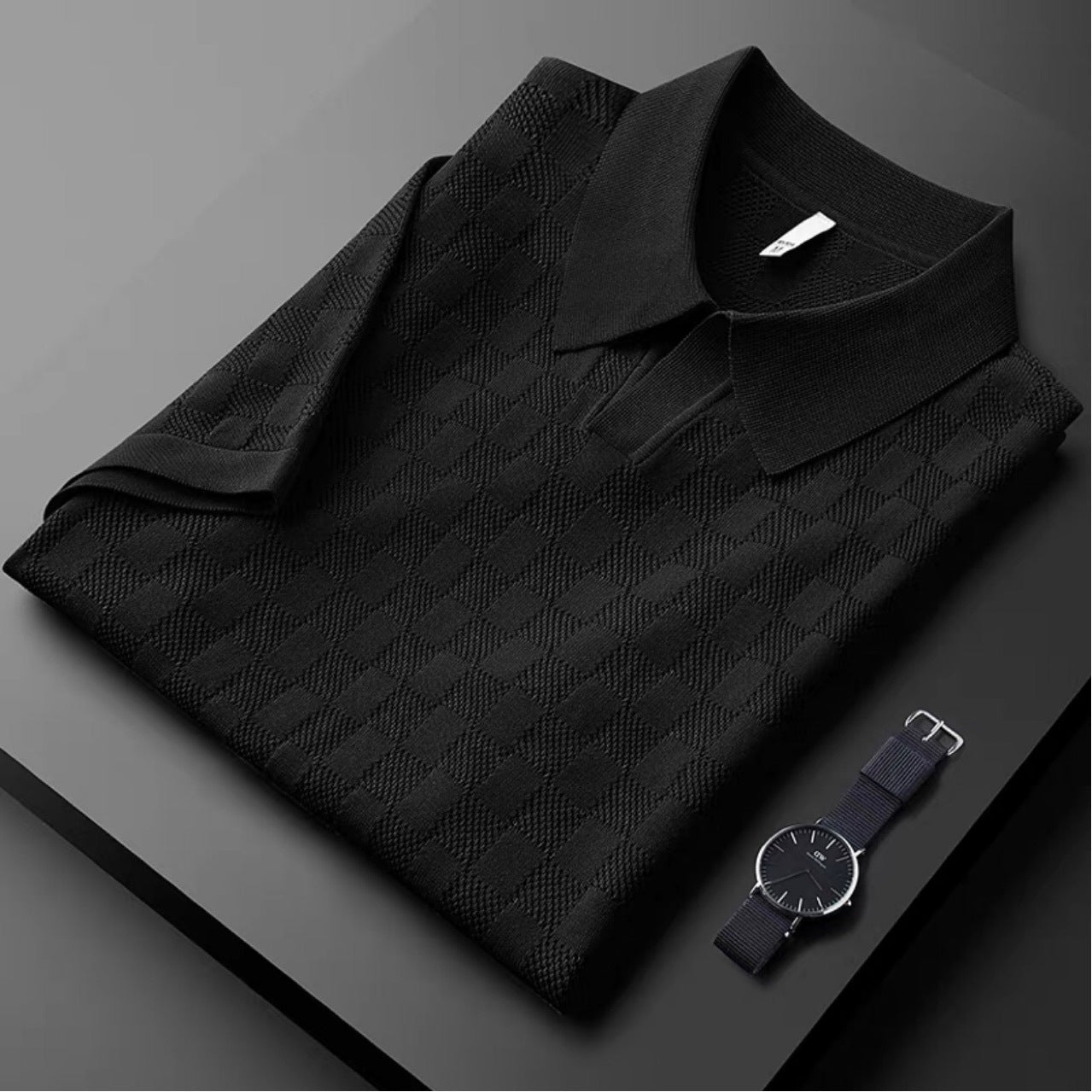 Textured Terracotta Polo