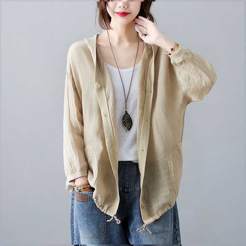 Nara Hooded Linen Layer