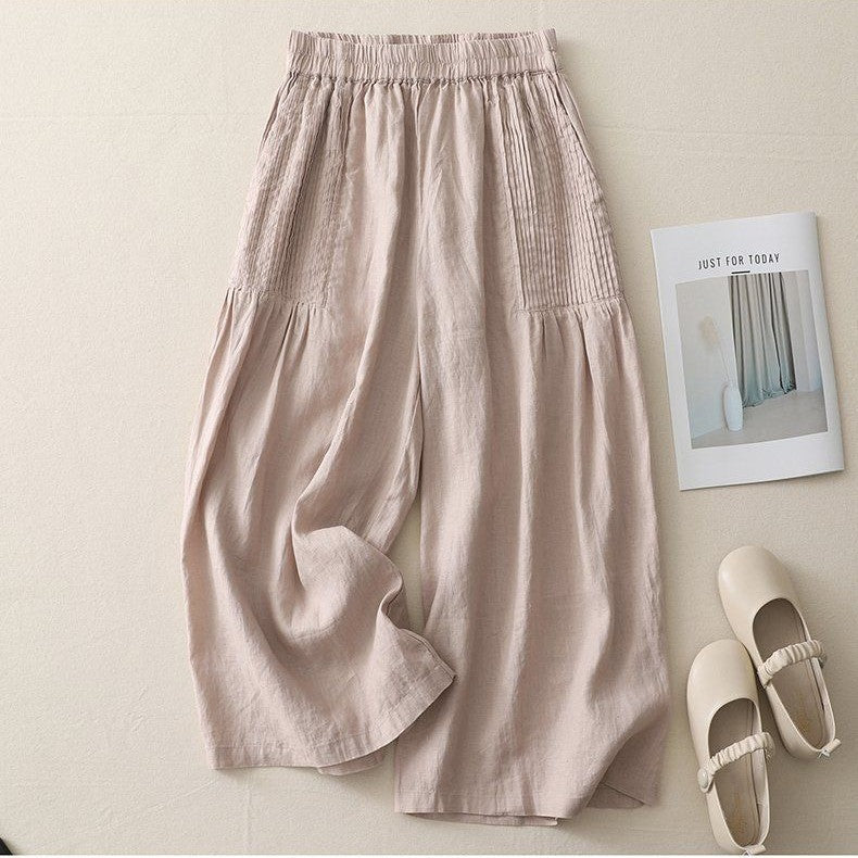 Lila Crop Linen Pants
