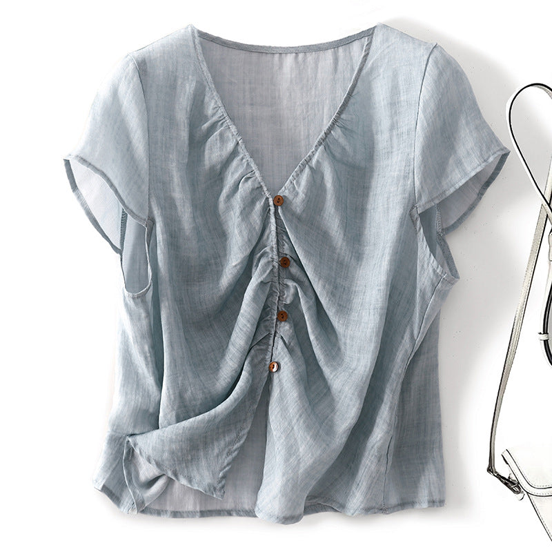 Leyla Linen Blouse