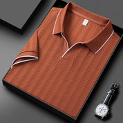 Knitted Terracotta Polo