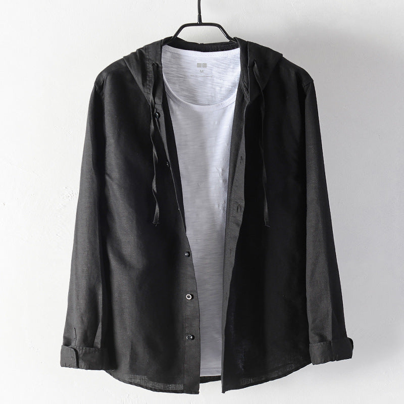 Coastline Hooded Linen Shirt