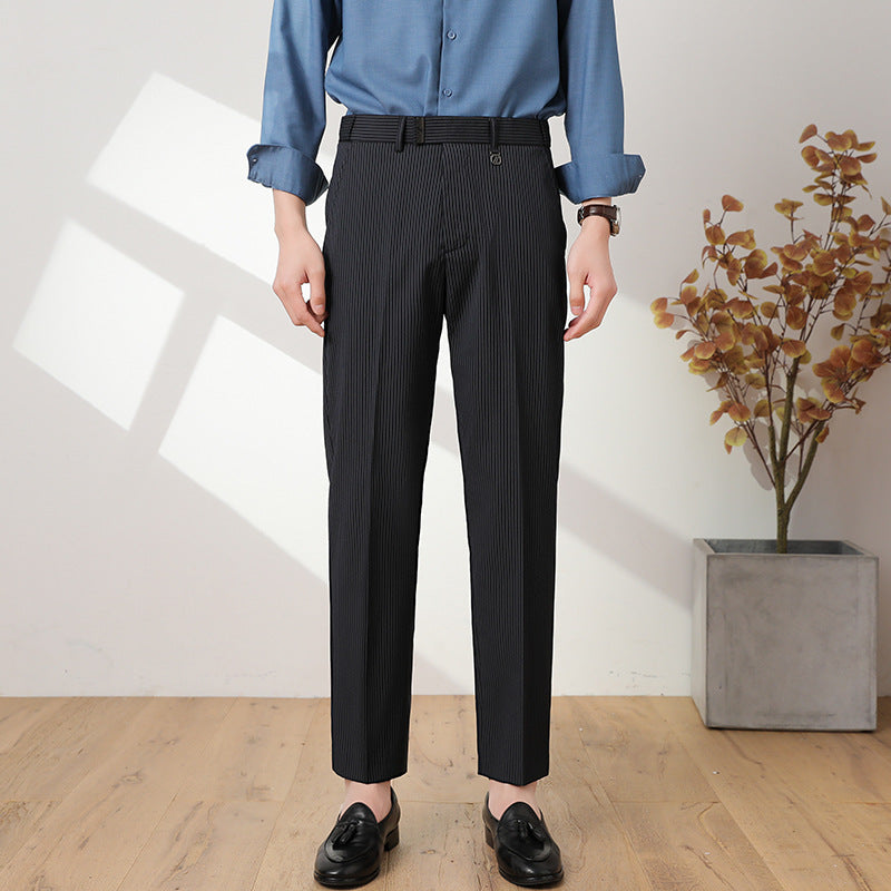 PinStretch Tapered Trousers