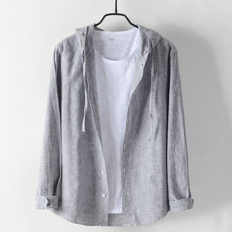 Coastline Hooded Linen Shirt