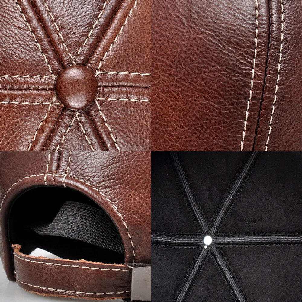 Redwood Leather Cap